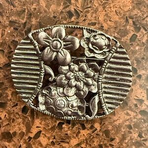 Vintage Sarah Coventry Brooch “Flower Shield" or "Garland".